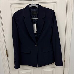 Banana Republic Sculpted Strech Blazer in Navy: 0